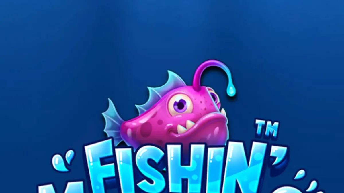 Tampilan visual slot Fishin’ Madness Quadgrows dengan tema bawah laut dan grid yang berkembang